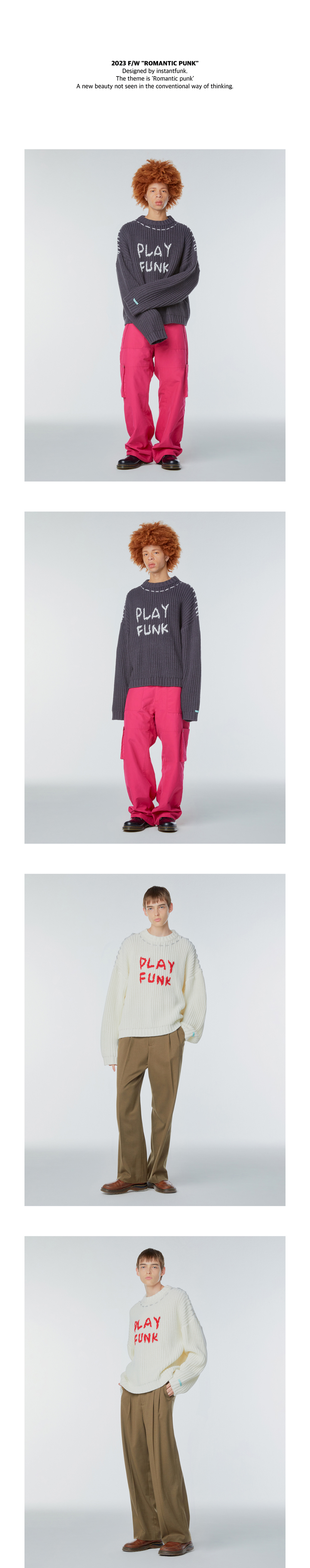ニット+セーター INSTANTFUNK Ms handmade embroidery knit MUSINSA | INSTANTFUNK Ms Handmade Embroidered Knit